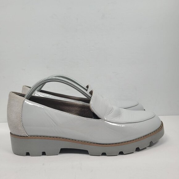 Vionic Kensley Women's Gray Patent Leather Slip-on Loafers US Size 9 - Picture 1 of 8